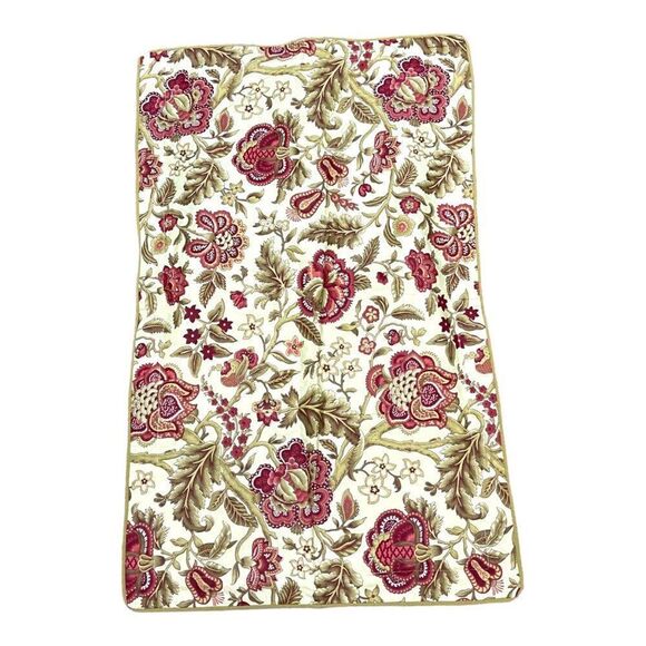 Waverly Jacobean Floral Print Pillow Sham Large King Flowers pillowcase 38x24 - Picture 1 of 6